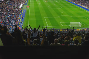 Kibicowanie na stadionie