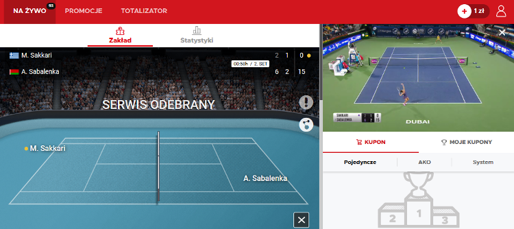 obstawianie meczy - transmisja live i match tracker