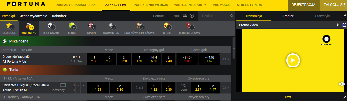 Fortuna live