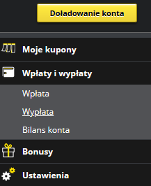 Fortuna - wypłaty