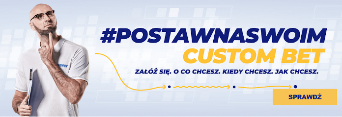 Jako jeden z nielicznych bukmacherów w Polsce eWinner posiada opcję zakładów własnych - Custom Bet eWinner - Custom Bet