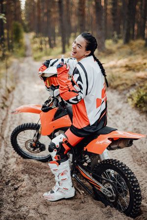 Strój na motocykl crossowy