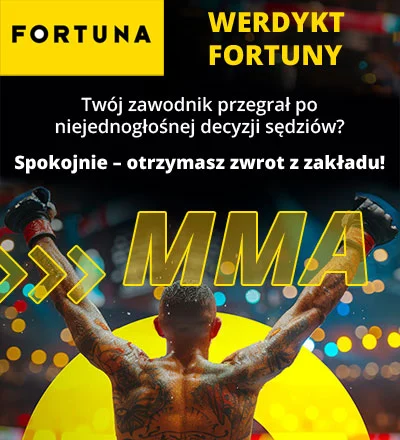 „Werdykt Fortuny" sprawia, że obstawianie MMA jest znacznie mniej ryzykowne. Fortuna - Werdykt Fortuny