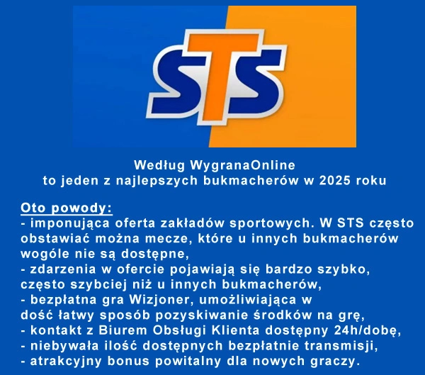 Zalety bukmachera STS