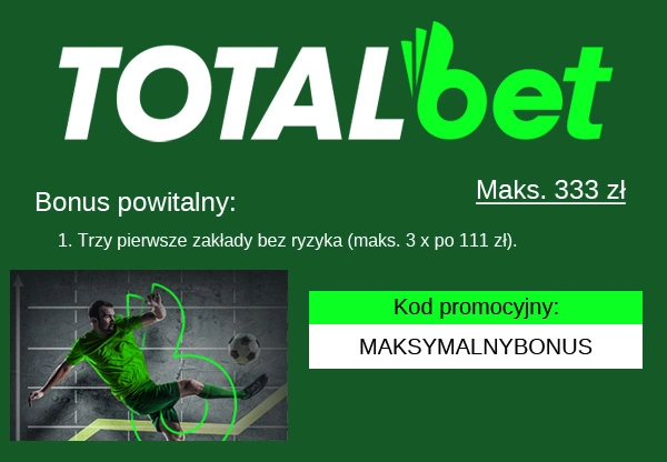 bonus bukmachera TOTALbet