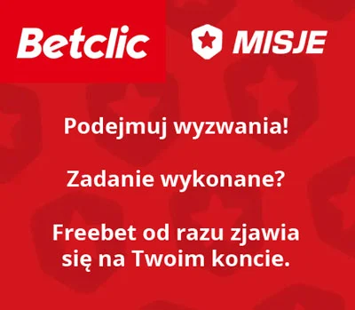 „Misje" Betclic to rodzaj gry, w której za każdym razem masz do wykonania inne zadanie dotyczące typowania zakładów. Betclic - Misje