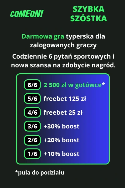 ComeOn - Szybka Szóstka