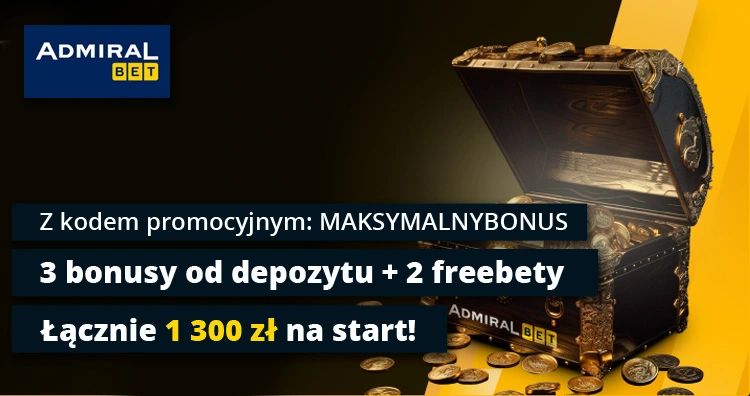 Admiralbet - bonus z kodem promocyjnym