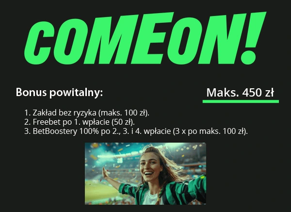 bonus bukmachera ComeOn