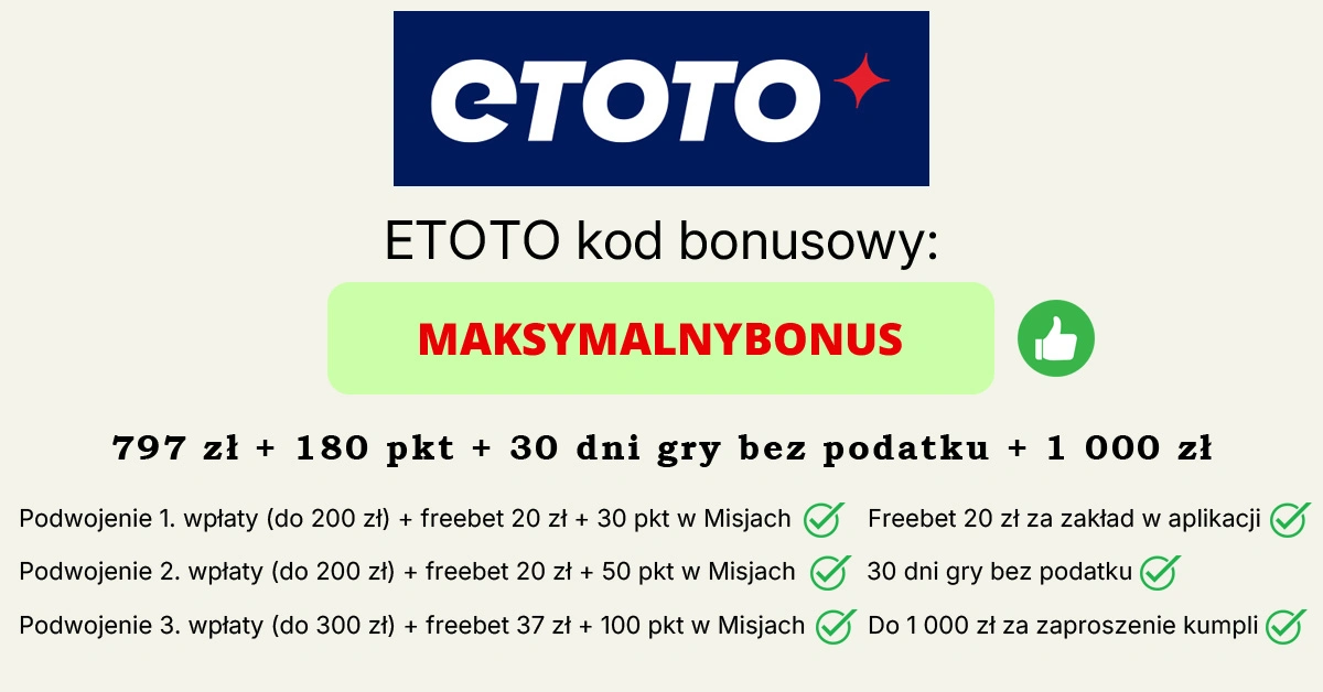 ETOTO kod bonusowy
