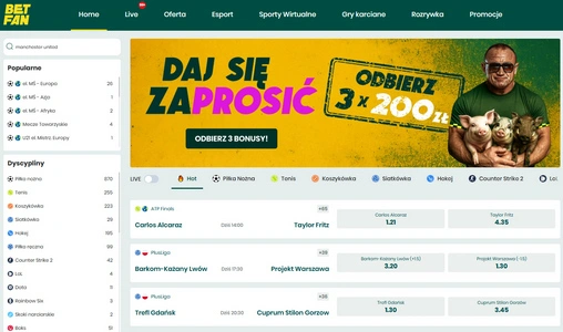 Betfan - legalny bukmacher