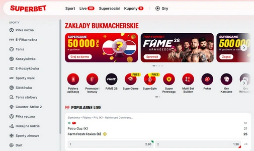 Superbet - legalny bukmacher