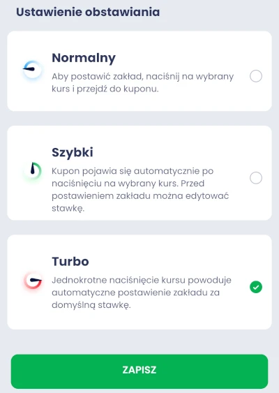 W aplikacji ETOTO możesz wybrać aż 2 szybkie sposoby obstawiania ETOTO aplikacja - tryby obstawiania