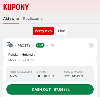 Superbet aplikacja - cash-out