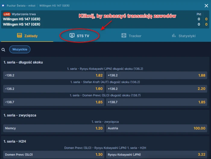 STS - skoki narciarskie live