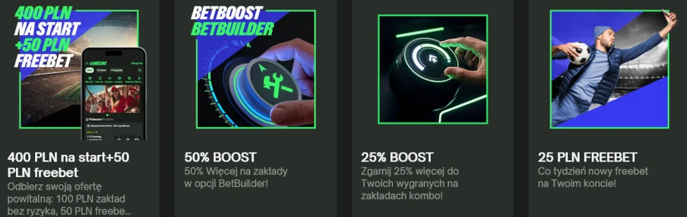 ComeOn - bonus powitalny i inne promocje
