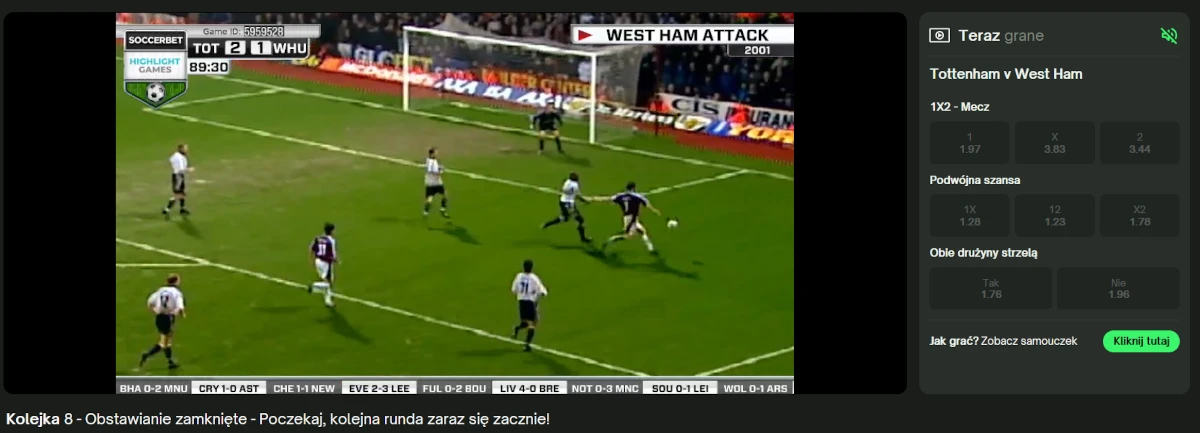 ComeOn - zakłady na sporty wirtualne Retrobet