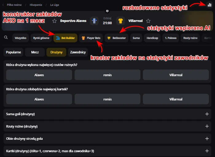 LV BET - oferta zakadów na piłkę nożną, oferta pre-match