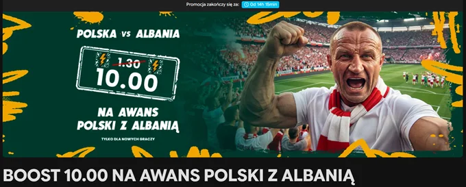 Powitalna promocja czasowa na Polska - Albania Betfan