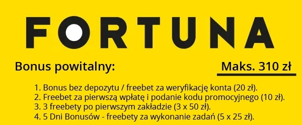 bonus bukmachera Fortuna