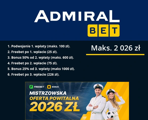 bonus bukmachera AdmiralBet