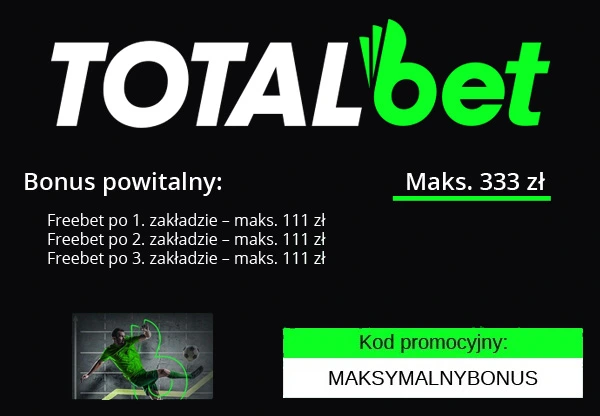 bonus bukmachera TOTALbet