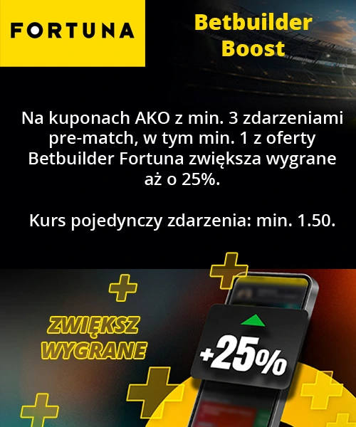 Fortuna - promocja Betbuilder Boost