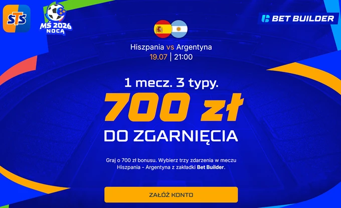Obstawianie Mundialu 2026 w STS - zakład promocyjny