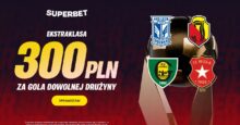 Superbet kod promocyjny – 300 zł bonus za gola dowolnej drużyny w 2. kolejce Ekstraklasy Superbet bonus: 2. kolejka Ekstraklasy