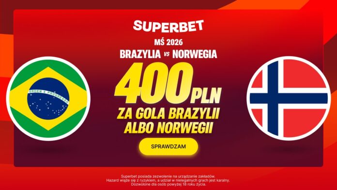 Superbet bonus: Brazylia - Norwegia