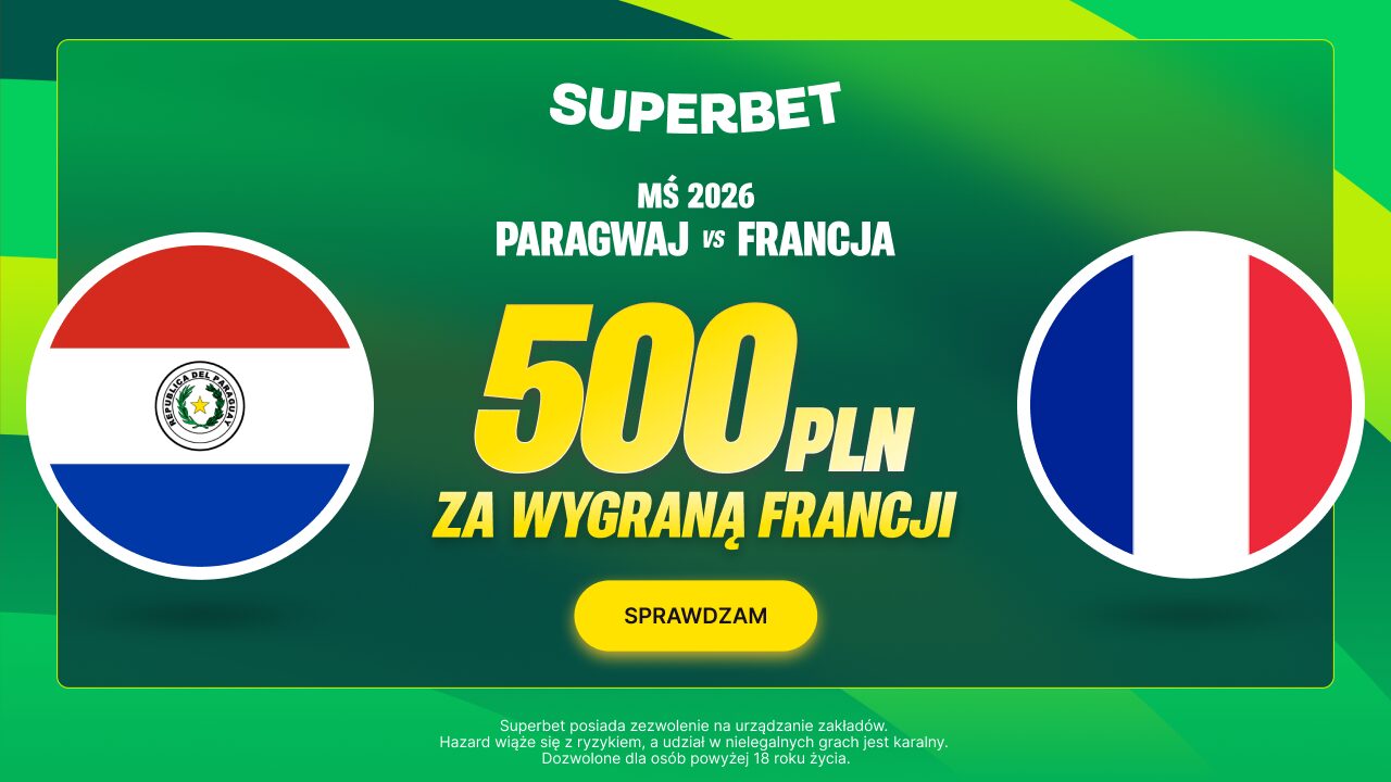 Superbet bonus: Paragwaj - Francja
