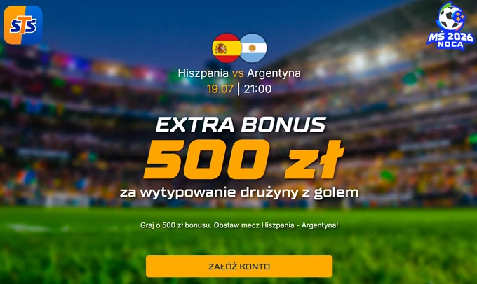 Zakłady bukmacherskie na MŚ 2026 - promocja STS