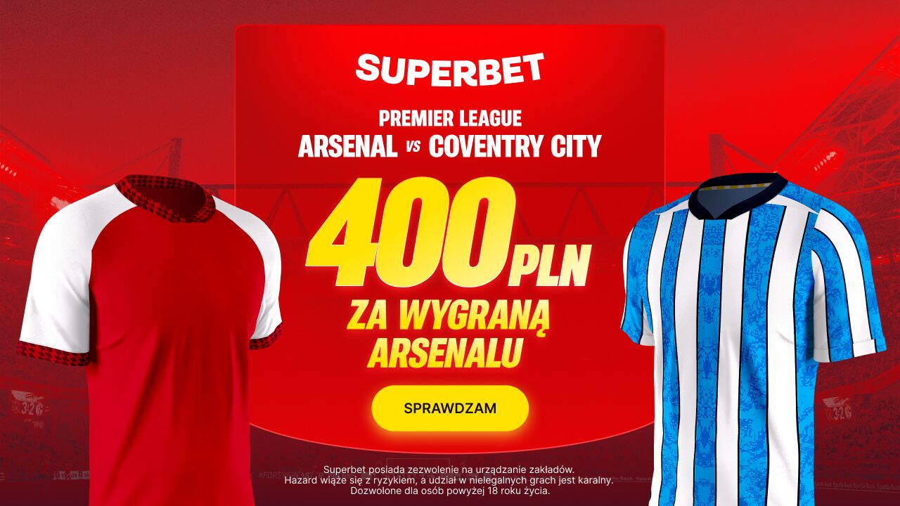 Superbet bonus: Arsenal - Coventry