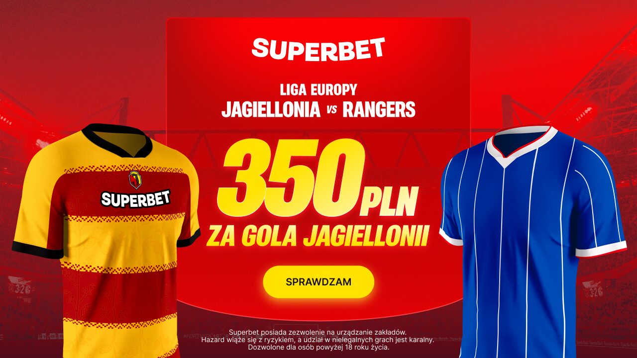 Superbet bonus: Jagiellonia - Rangers