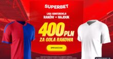 Superbet kod promocyjny – 400 zł bonus za gola Rakowa w meczu z Hajdukiem Superbet bonus: Raków Częstochowa - Hajduk Split