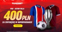 Superbet kod promocyjny – 400 zł bonus za zwycięzcę Superpucharu Europy: PSG – Aston Villa Superbet bonus: Superpuchar Europy