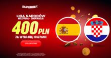 Superbet kod bonusowy – promocja 400 zł za wygraną Hiszpanii z Chorwacją Superbet bonus: Hiszpania - Chorwacja