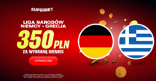 Superbet kod bonusowy – promocja 350 zł za wygraną Niemiec z Grecją Superbet bonus: Niemcy - Grecja