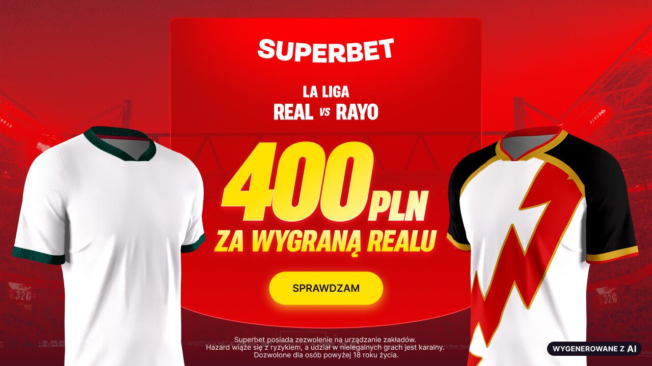 Superbet bonus: Real Madryt - Rayo Vallecano