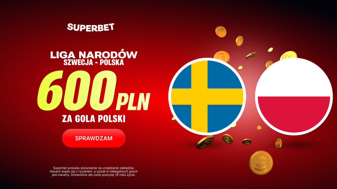 Superbet bonus: Szwecja - Polska